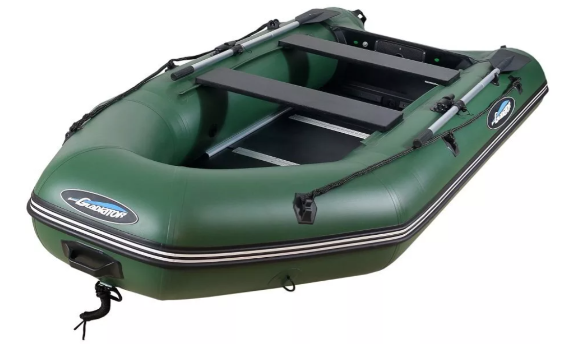 МОТОРНО-ГРЕБНАЯ ЛОДКА ПВХ GLADIATOR А 340 ТК С ФАНЕРНЫМ ПОЛОМ в Ульяновске