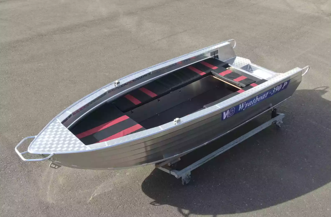 Алюминиевая лодка Wyatboat-390РМ увеличенный борт в Ульяновске