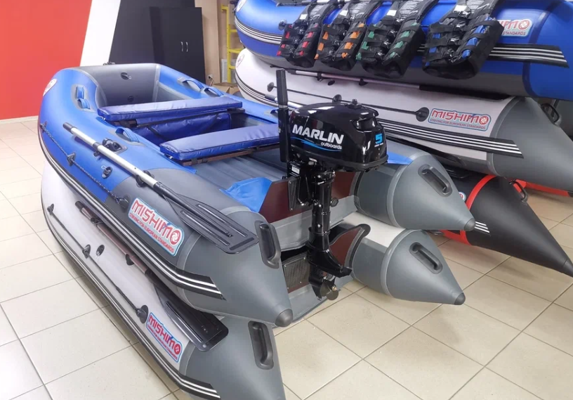 КОМПЛЕКТ ЛОДКА MISHIMO LITE 315 + МОТОР 5л.с в Ульяновске