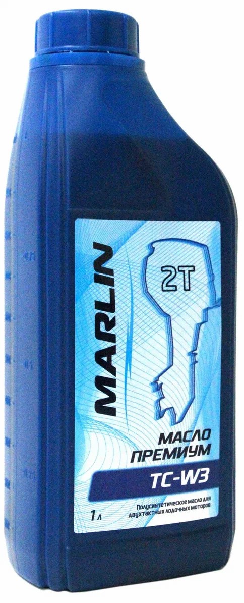 МАСЛО ПОЛУСИНТЕТИЧЕСКОЕ MARLIN ПРЕМИУМ 2Т, TC-W3, 1 ЛИТР в Ульяновске
