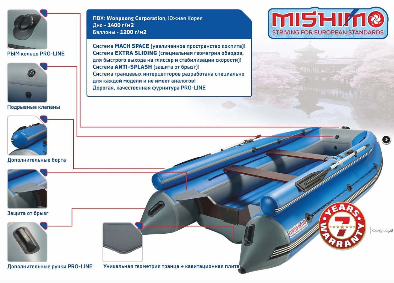 КОМПЛЕКТ ЛОДКА MISHIMO FAMILY LITE 370 + МОТОР 9,9 (15) Л.С. в Ульяновске