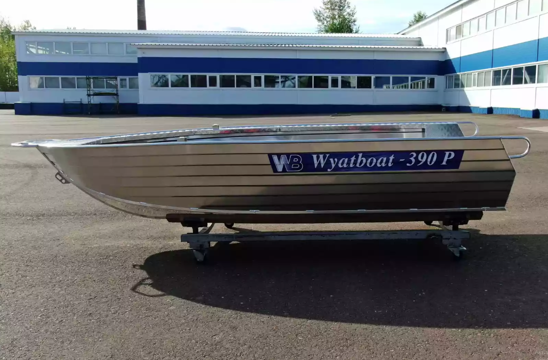 Алюминиевая лодка Wyatboat-390РМ увеличенный борт в Ульяновске