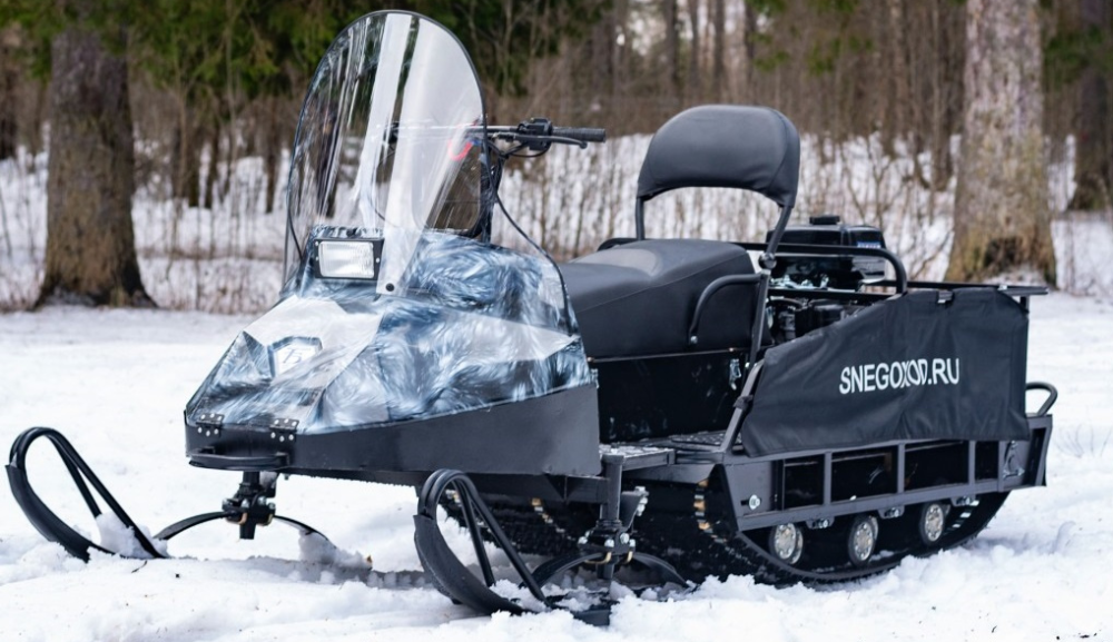 Миниснегоход Бурлак Егерь Экспедитор 17 л.с. , реверс, тормоз, капот белый в Ульяновске