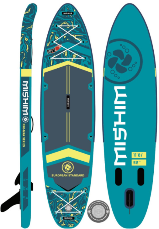 SUP (САП) Доска MISHIMO PRO-MAX Light Teal 12,6’ (385см) в Ульяновске
