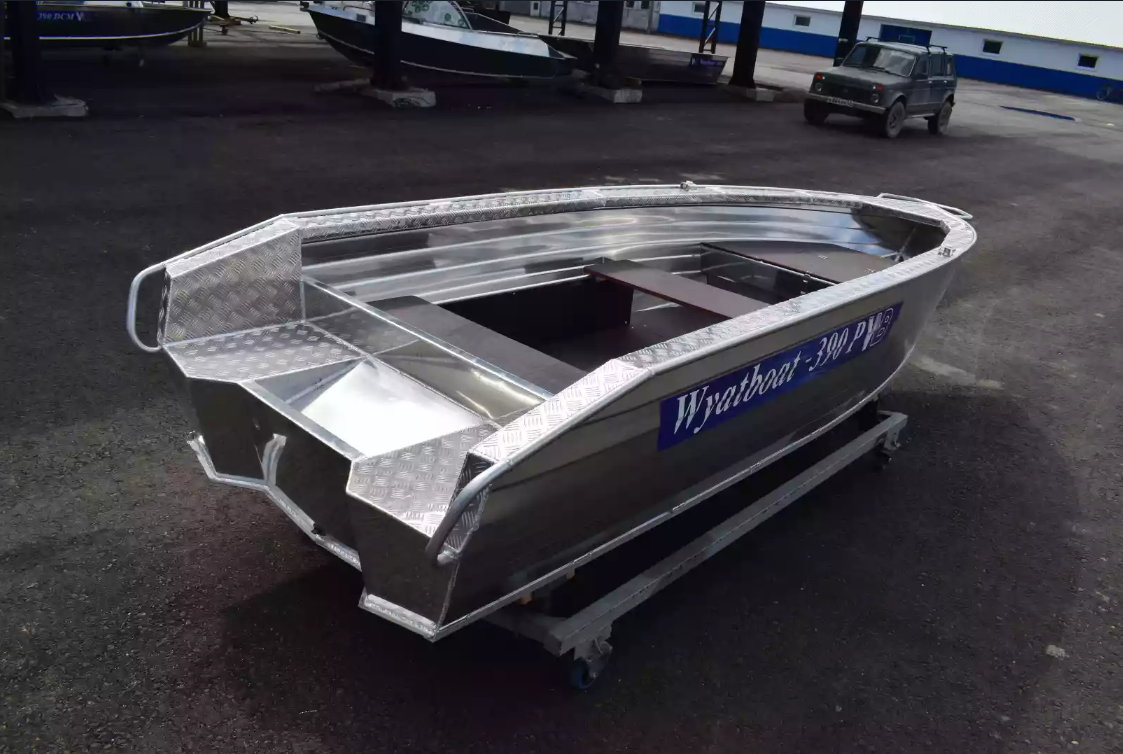 Алюминиевая лодка Wyatboat-390Р Увеличенный борт в Ульяновске