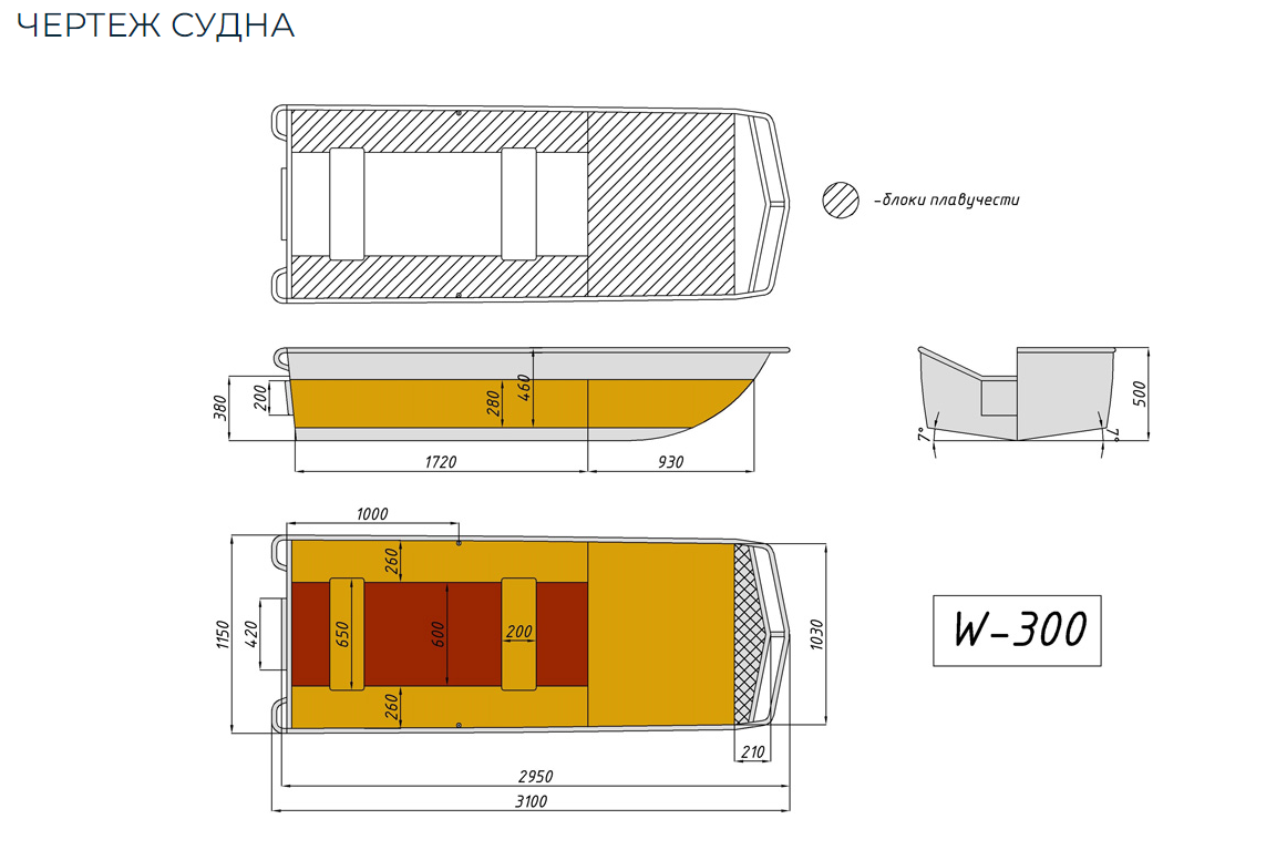 Алюминиевая лодка Wyatboat-300 в Ульяновске