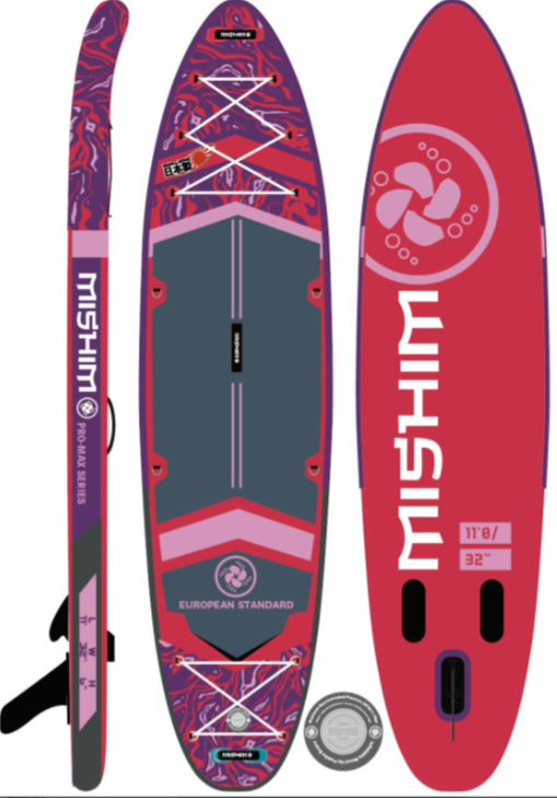 SUP (САП) Доска MISHIMO PRO-MAX Viva Magenta 10.8’ (330см) в Ульяновске