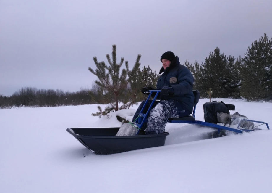 Мотобуксировщик толкач Альбатрос-XL8 с модулем. С фарой, склизы в Ульяновске