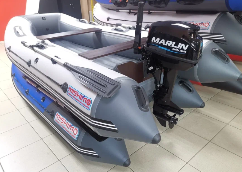 КОМПЛЕКТ ЛОДКА MISHIMO LITE 350 + МОТОР 9,8 Л.С. в Ульяновске