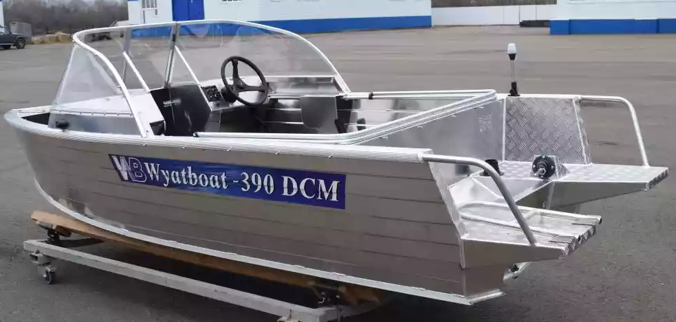 Алюминиевая лодка Wyatboat-390 DCM Увеличенный борт в Ульяновске