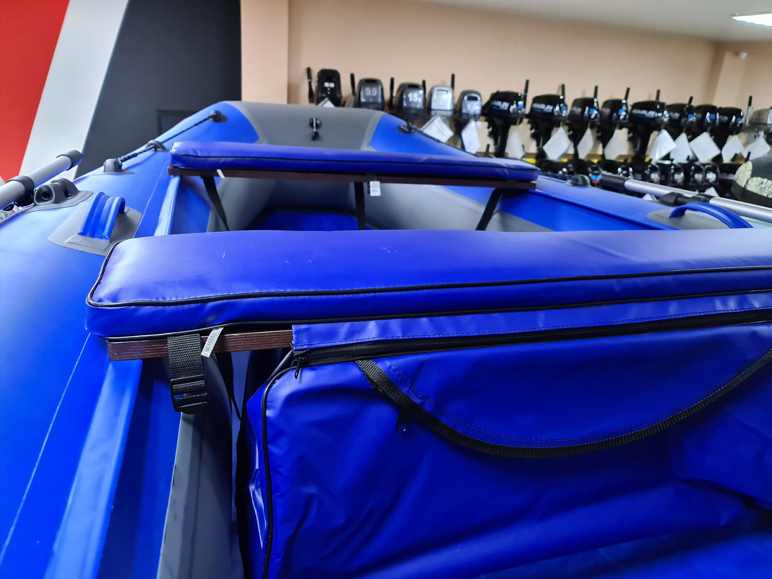 КОМПЛЕКТ МЯГКИХ НАКЛАДОК С СУМКОЙ ДЛЯ ЛОДОК 110Х20 СИНИЙ в Ульяновске