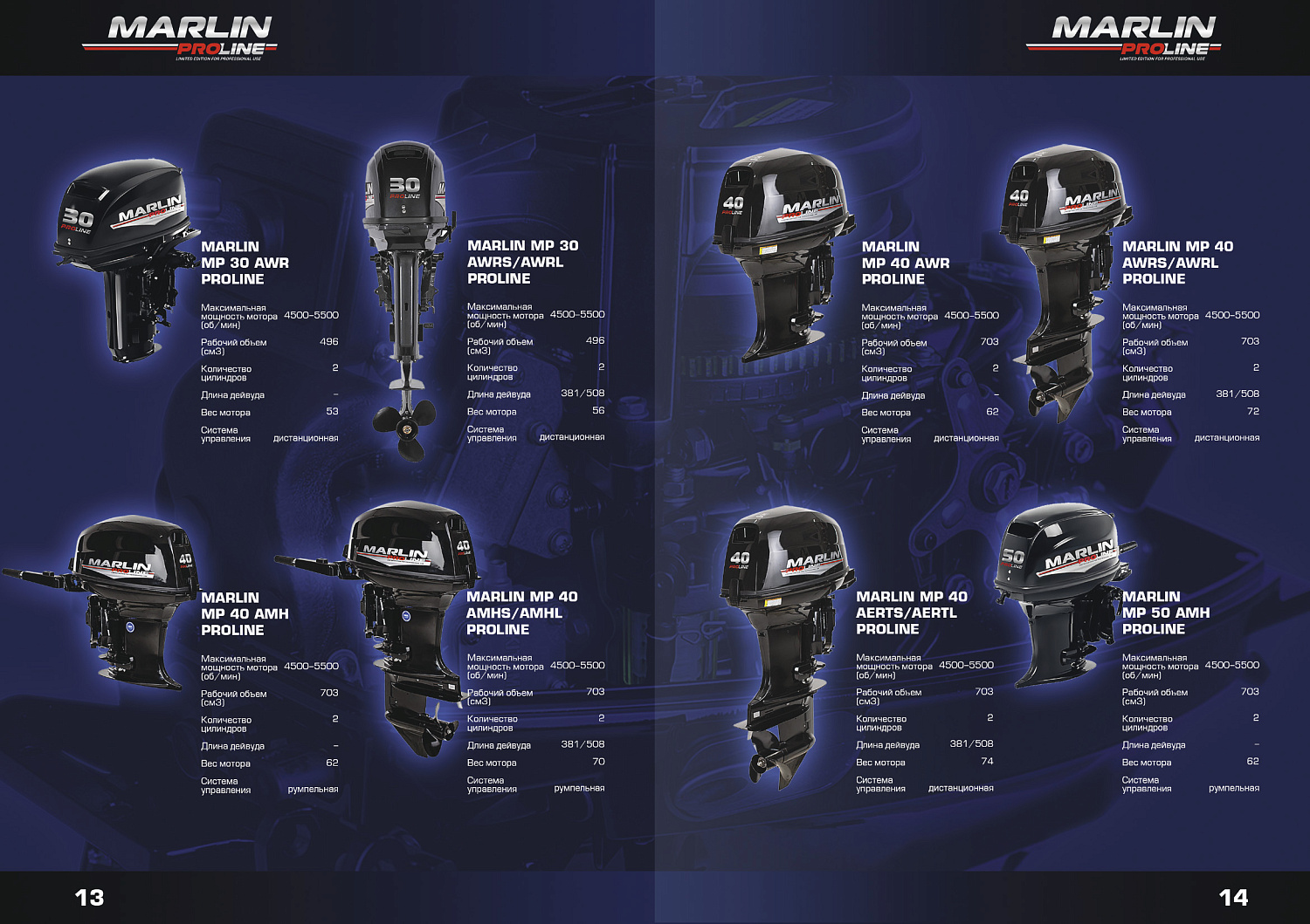 Лодочный мотор MARLIN PROLINE MP 9.9 (20) AMHS FORCE в Ульяновске