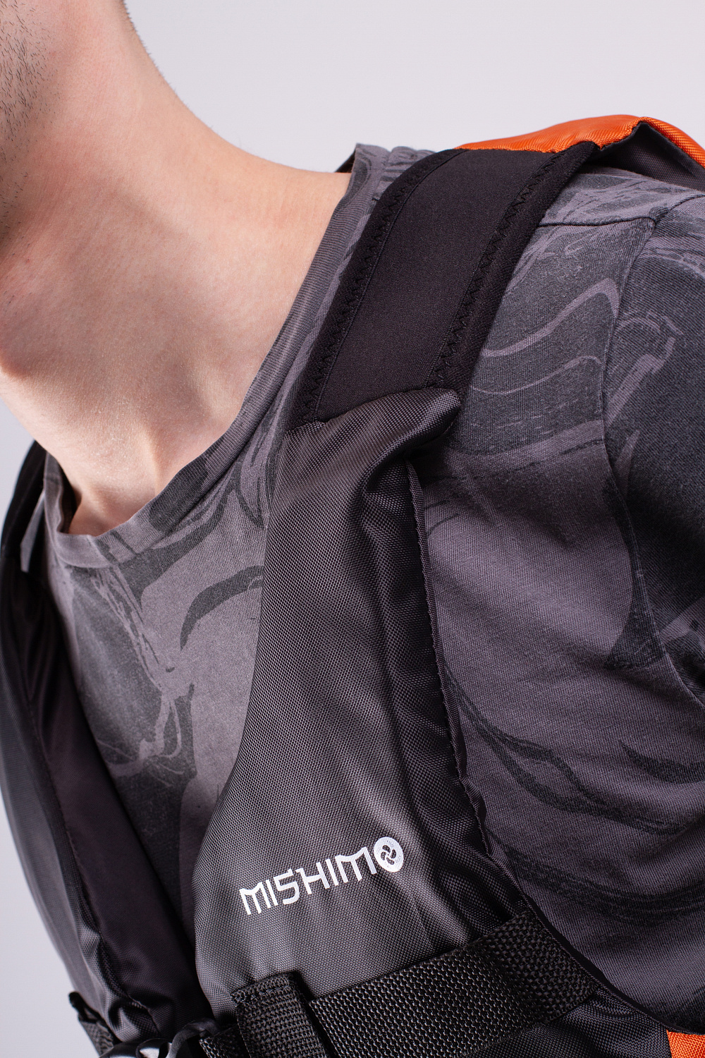 Жилет спасательный MISHIMO PRO Премиум качества Черно-оранжевый в Ульяновске