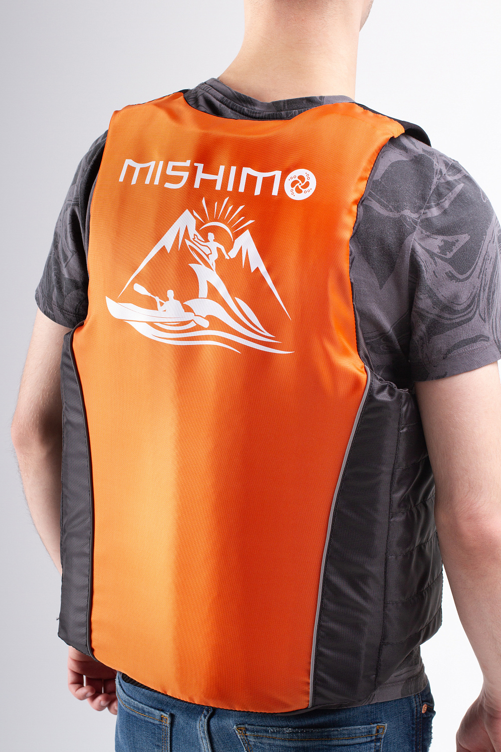 Жилет спасательный MISHIMO PRO Премиум качества Черно-оранжевый в Ульяновске